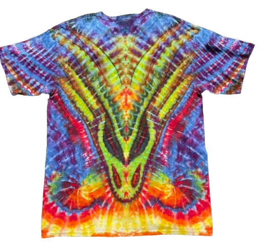 SkyDiArtist Fire Breathing Dragon Tie Dye T-Shirt