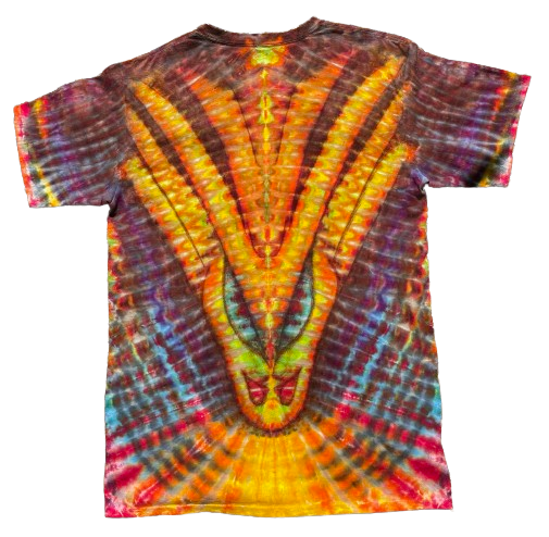 SkyDiArtist Fire Breathing Dragon Tie Dye T-Shirt