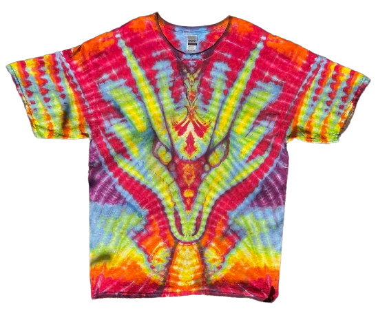 SkyDiArtist Fire Breathing Dragon Tie Dye T-Shirt