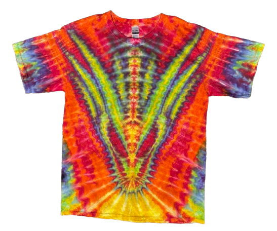 SkyDiArtist Fire Breathing Dragon Tie Dye T-Shirt