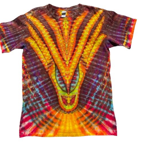 SkyDiArtist Fire Breathing Dragon Tie Dye T-Shirt