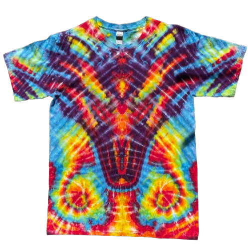 SkyDiArtist Fire Breathing Dragon Tie Dye T-Shirt