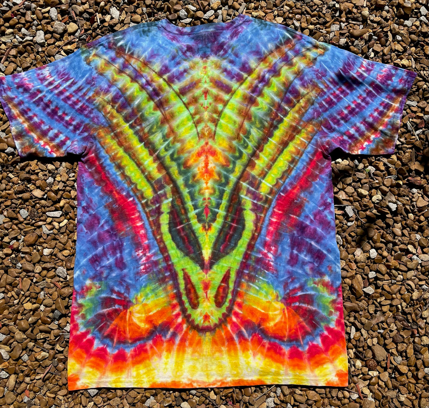 SkyDiArtist Fire Breathing Dragon Tie Dye T-Shirt