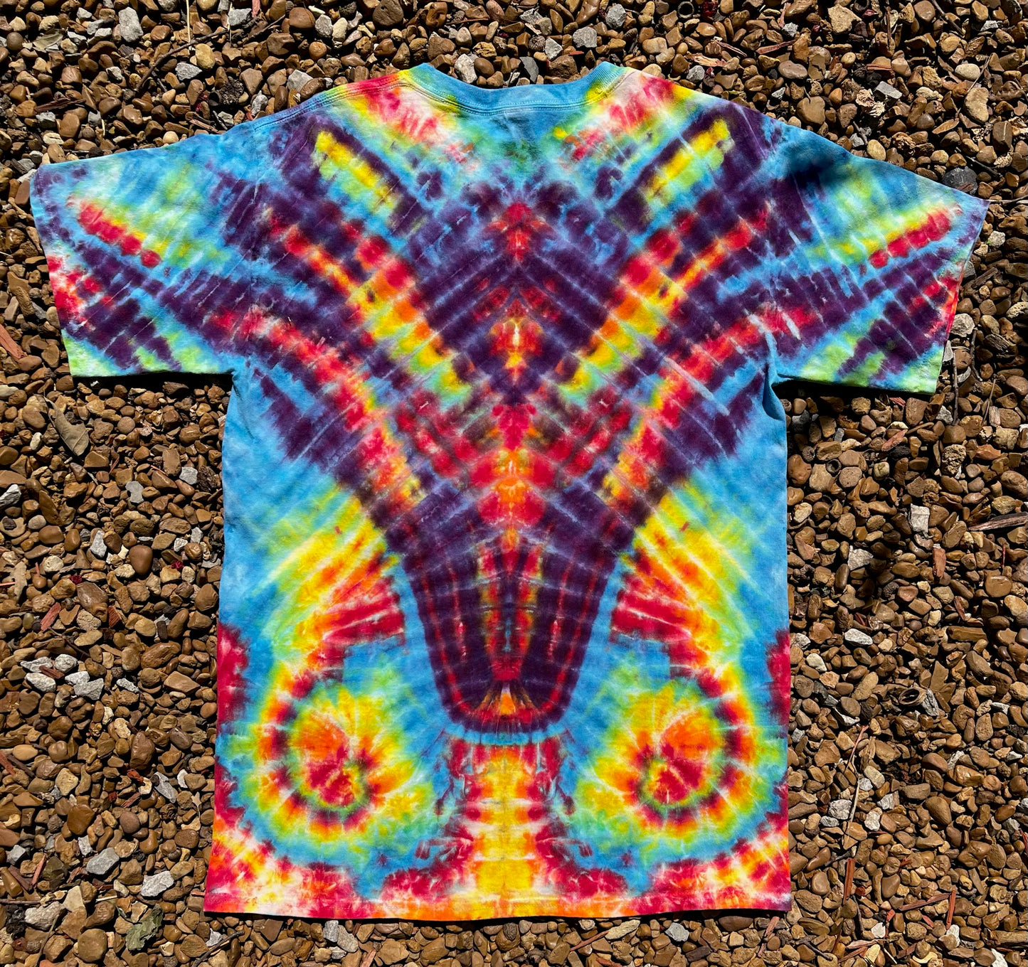 SkyDiArtist Fire Breathing Dragon Tie Dye T-Shirt