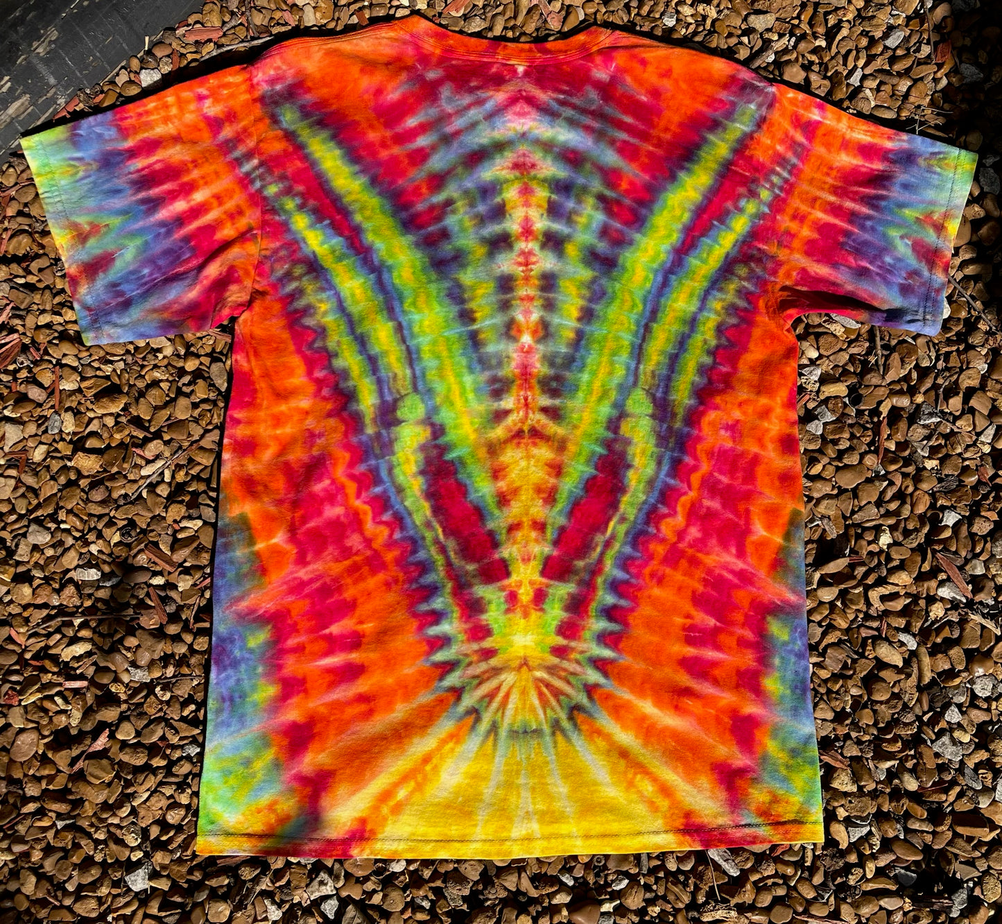 SkyDiArtist Fire Breathing Dragon Tie Dye T-Shirt